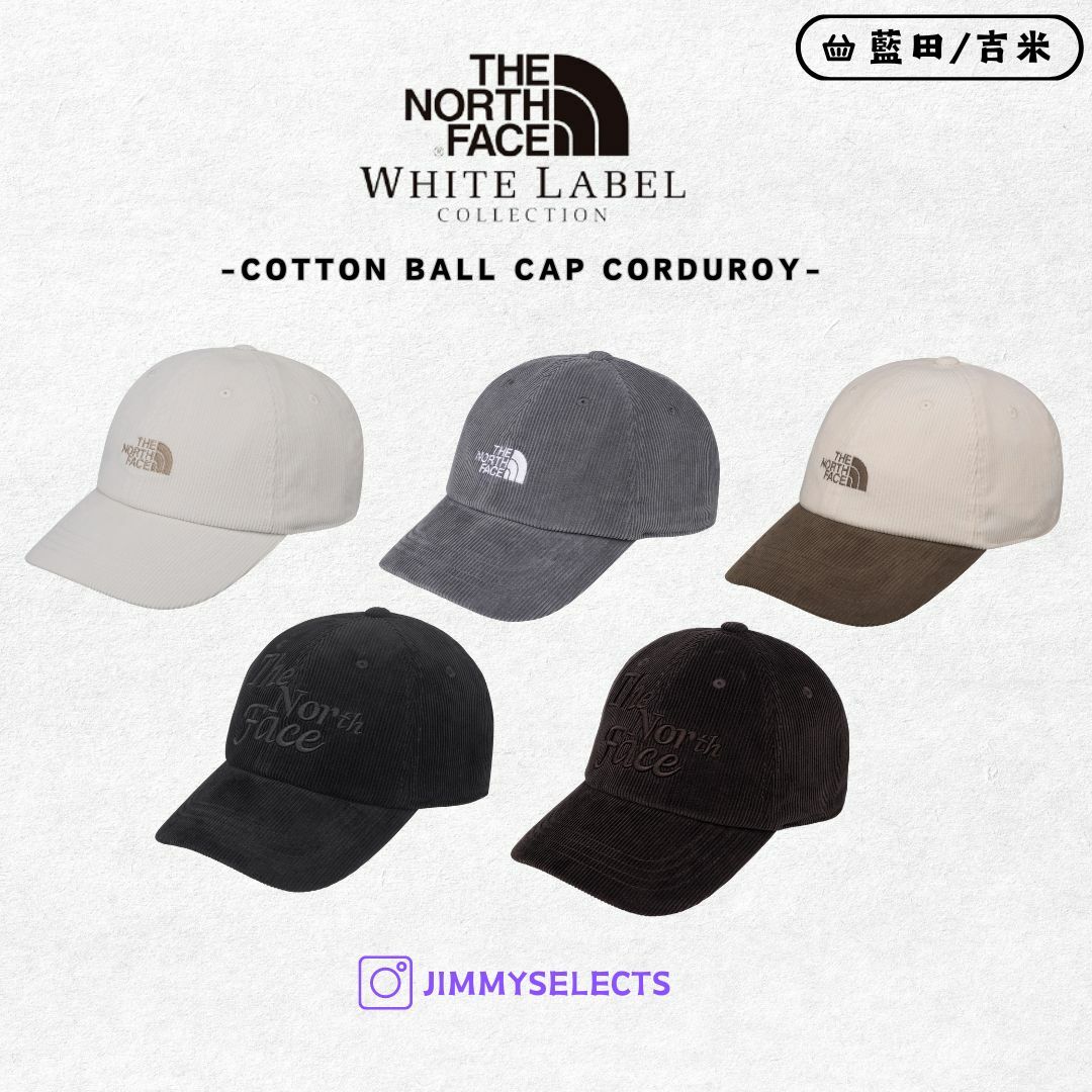 【代購】THE NORTH FACE 北臉 白標 COTTON 燈芯絨 棒球帽 帽子 NE3CQ50