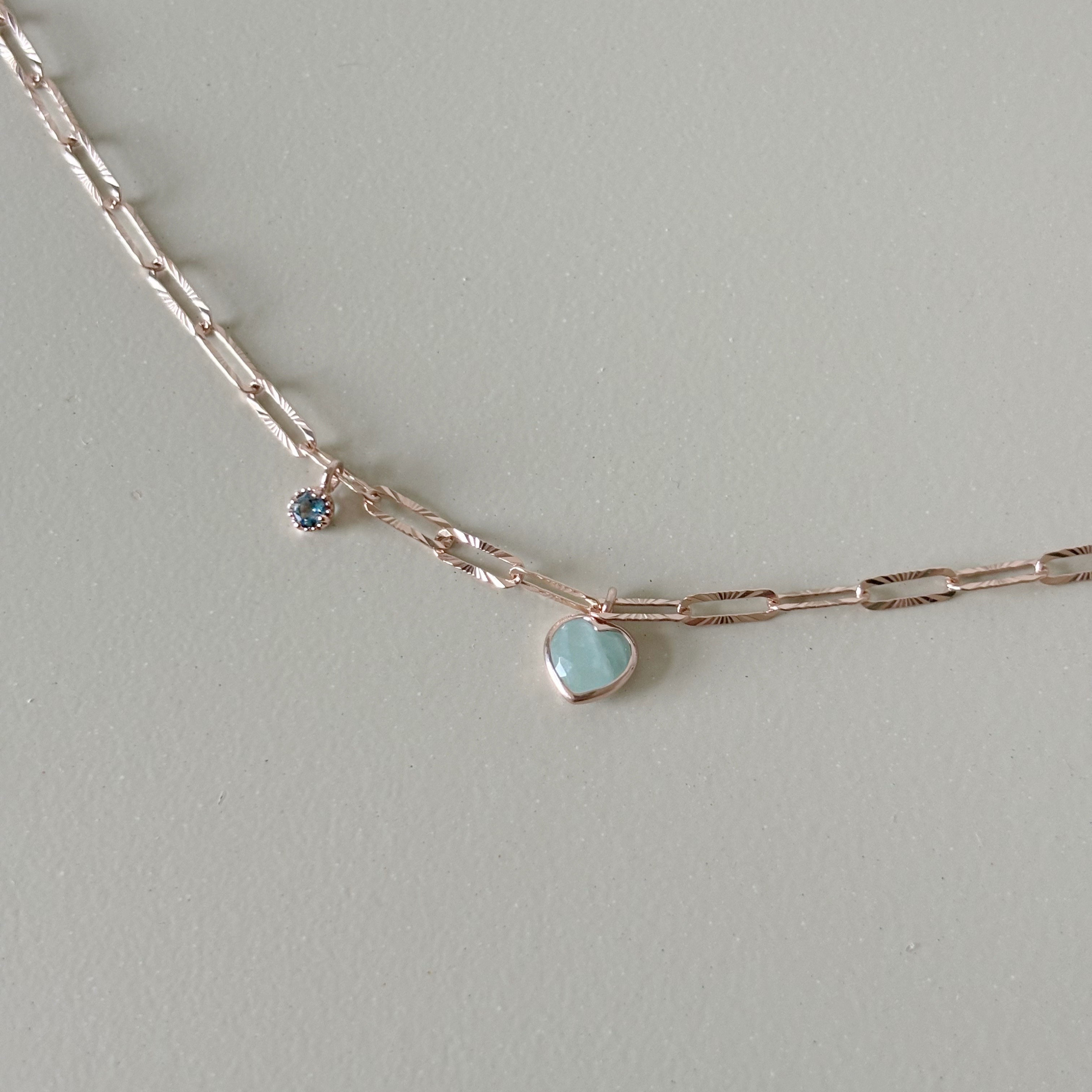 Bazel heart天河倫敦托帕切花項鍊