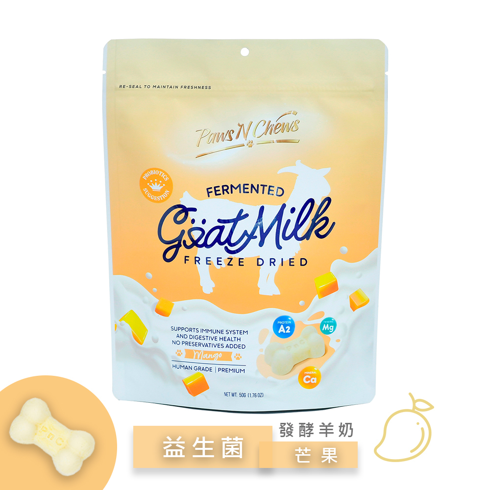 1入。韓國普恩啾 發酵羊奶凍乾益生菌_芒果50g