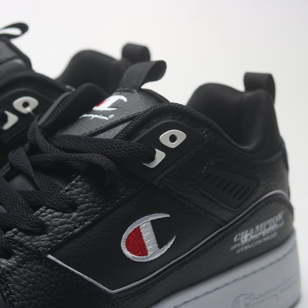 CHAMPION 休閒鞋 SB 黑 皮革 復古 男 MSUS300311
