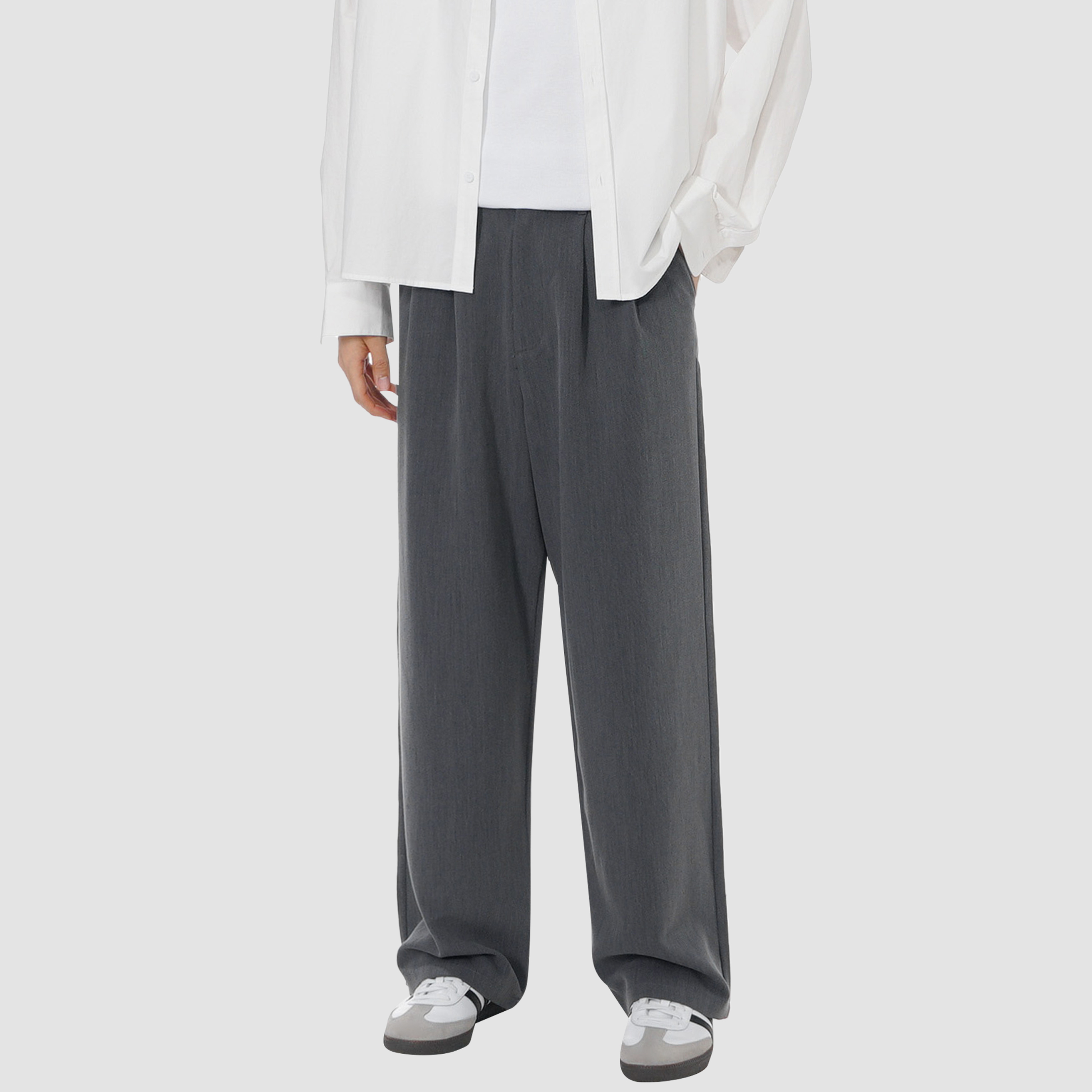Onyx Lace Pleated Pants main image 0