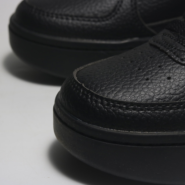 CHAMPION 休閒鞋 全黑 草寫LOGO 皮革 小白鞋 女 WFUS208811