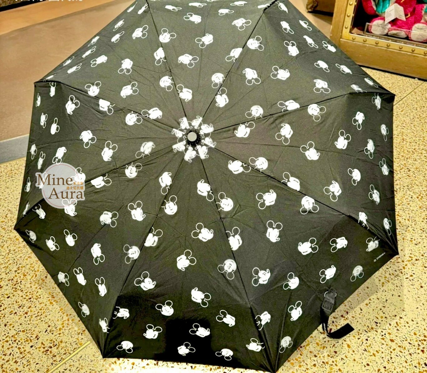 米奇 Mickey 米奇頭滿版圖案 折疊傘 -香港迪士尼樂園