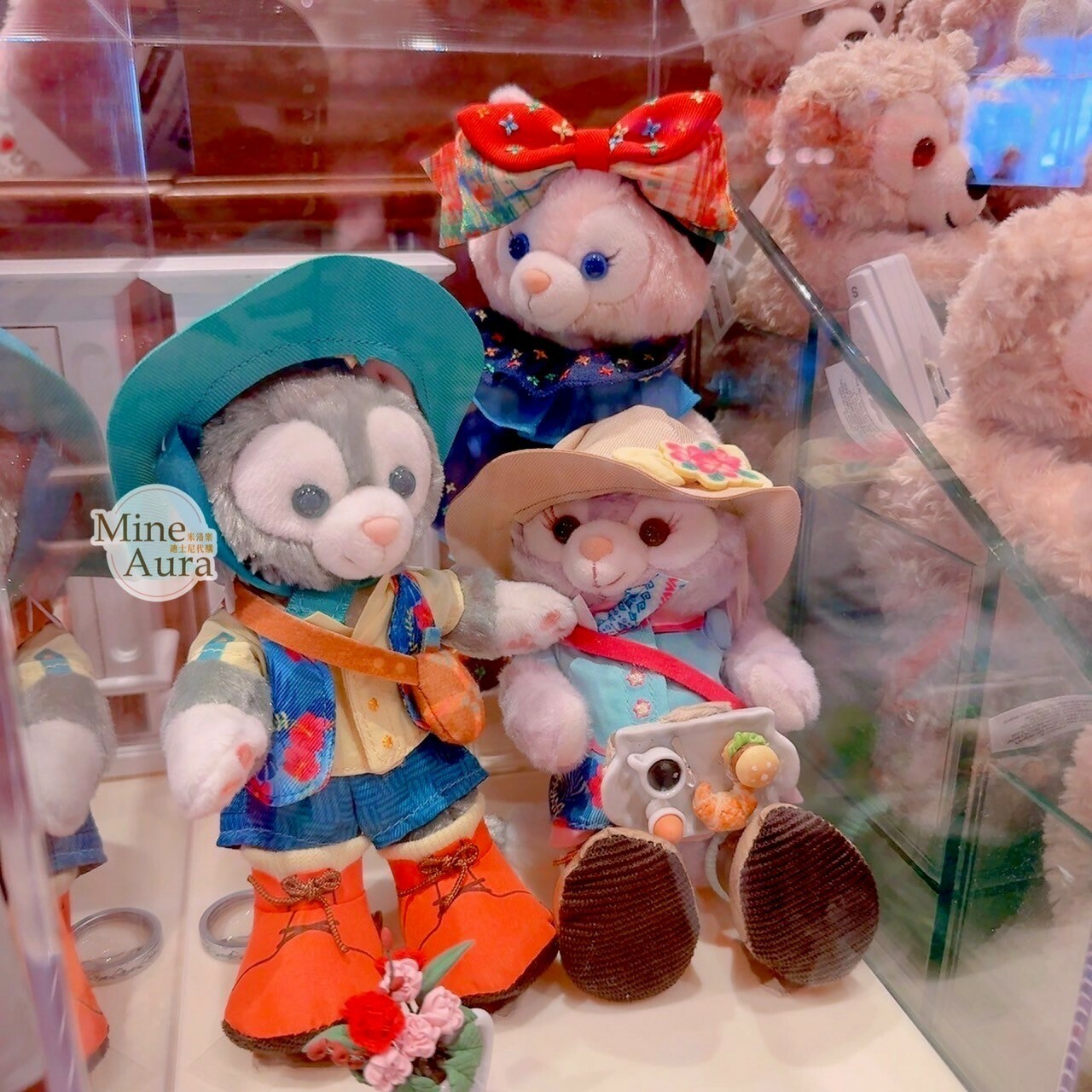 nuiMOs 藍綠色帽子 扶桑花背心 套裝 造型服裝 (無娃娃) -香港迪士尼樂園