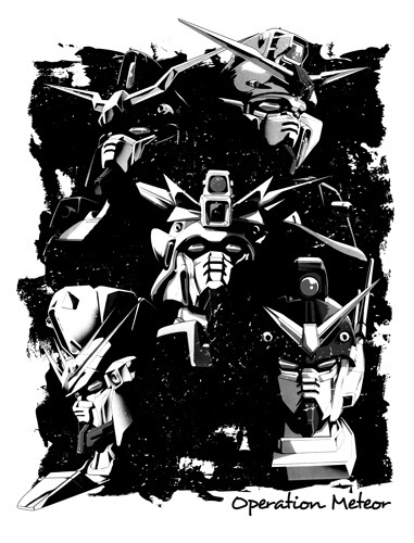 Cospa 0519 オペレーションメテオ MS Tシャツ [新機動戦記ガンダムW] WHITE