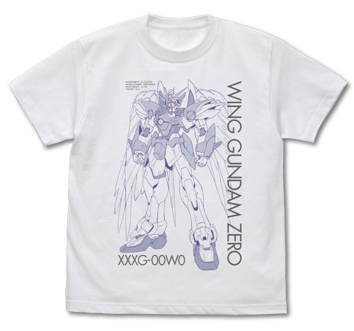 Cospa 0519 ウイングガンダムゼロ EW Tシャツ [新機動戦記ガンダムW Endless Waltz] WHITE