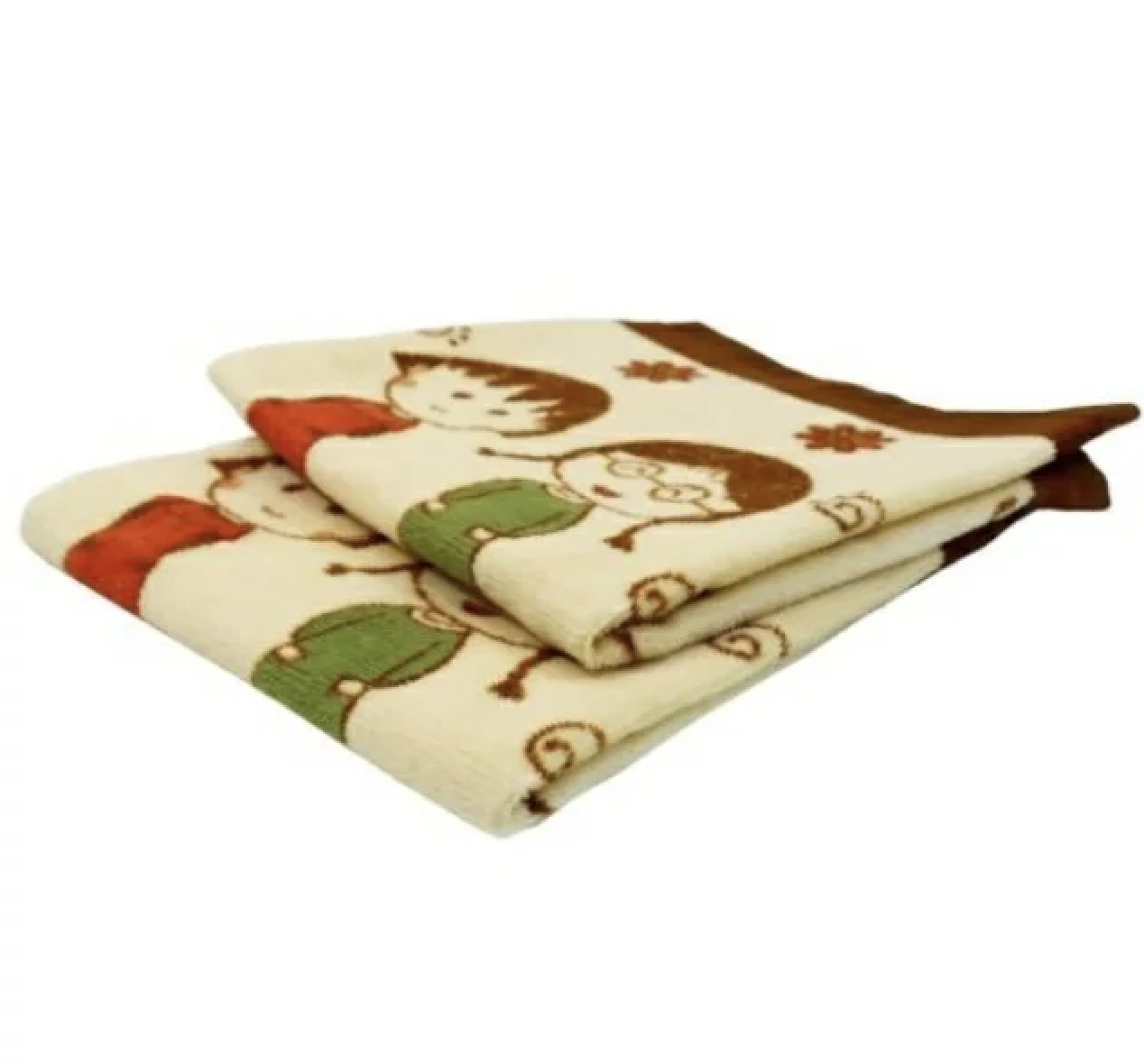 櫻桃小丸子 全棉毛巾2枚組 34x35cm