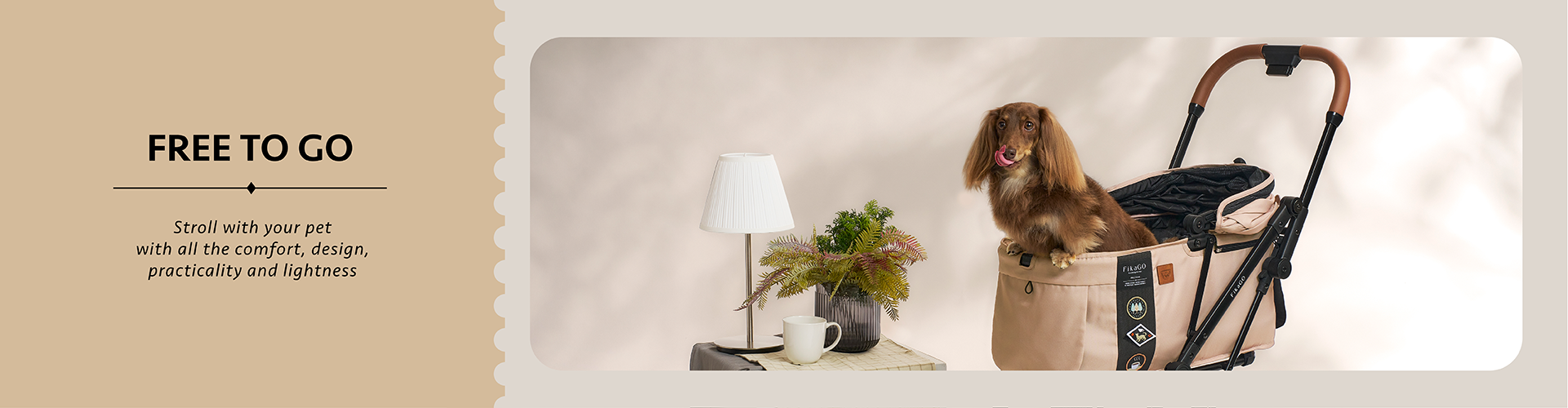 FREE TO GO一秒自動快收小型寵物推車