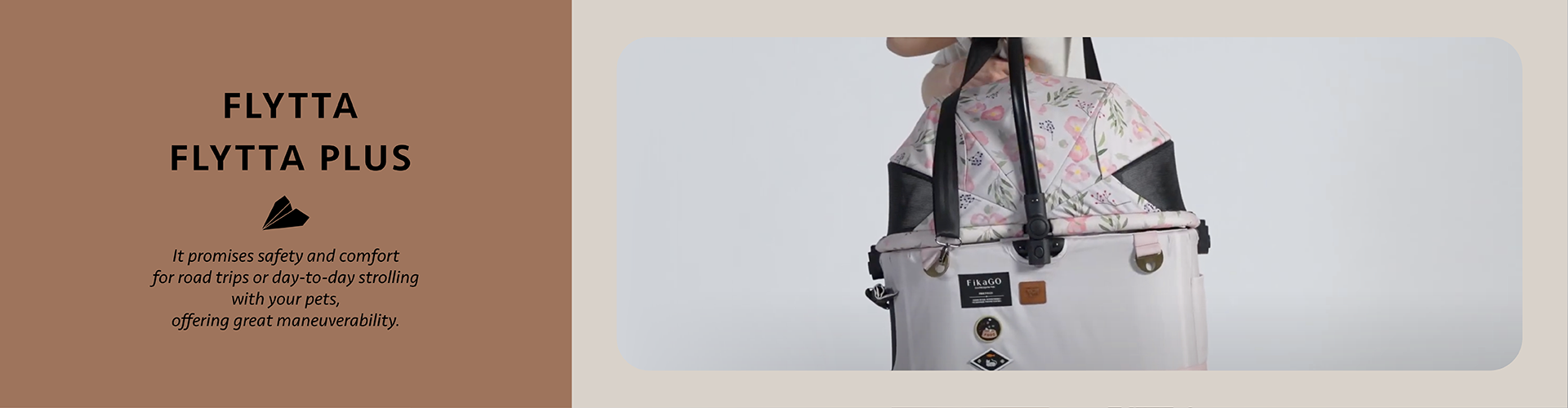 FLYTTA 可拆分離式中小型寵物推車