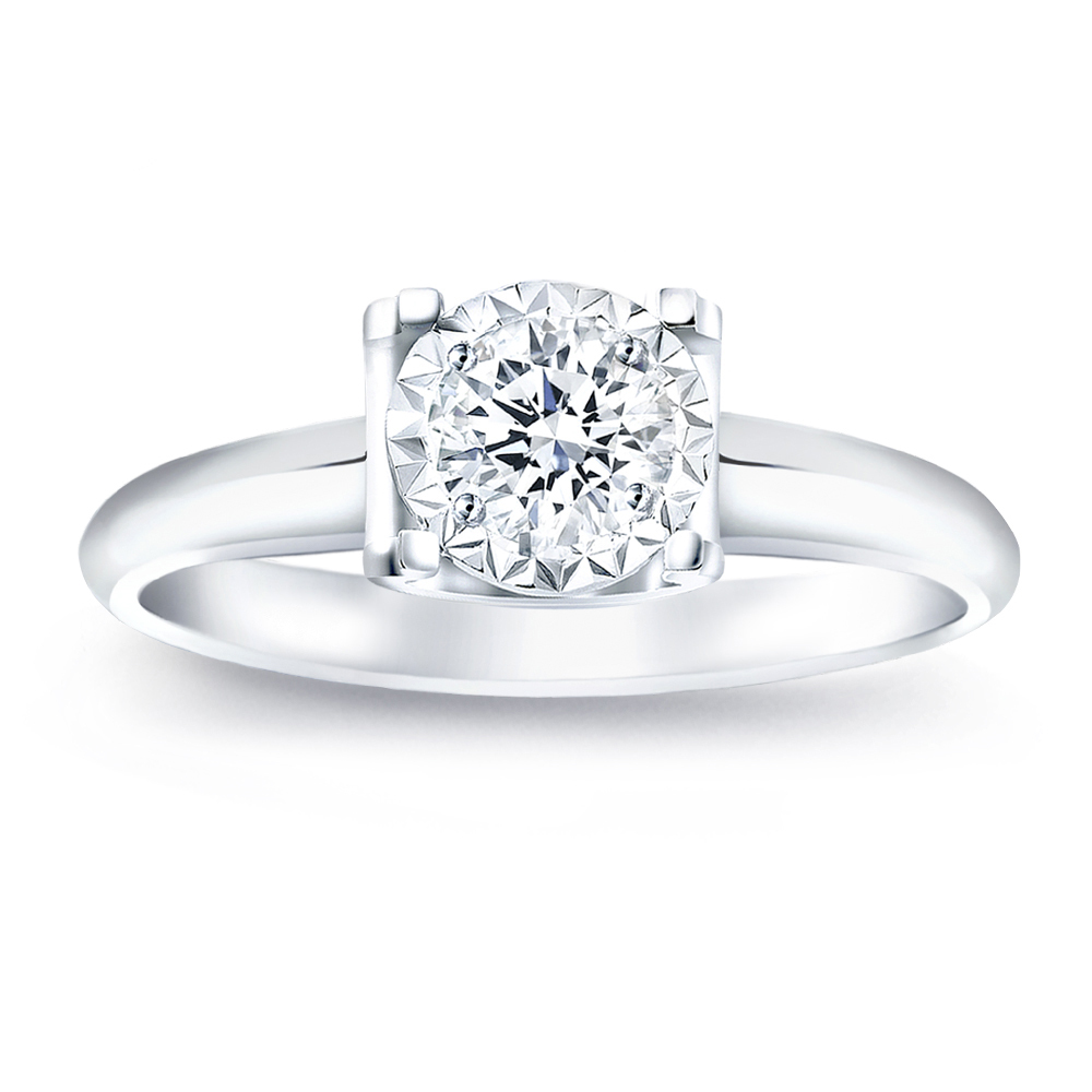 30分白金經典雋永鑽石戒指