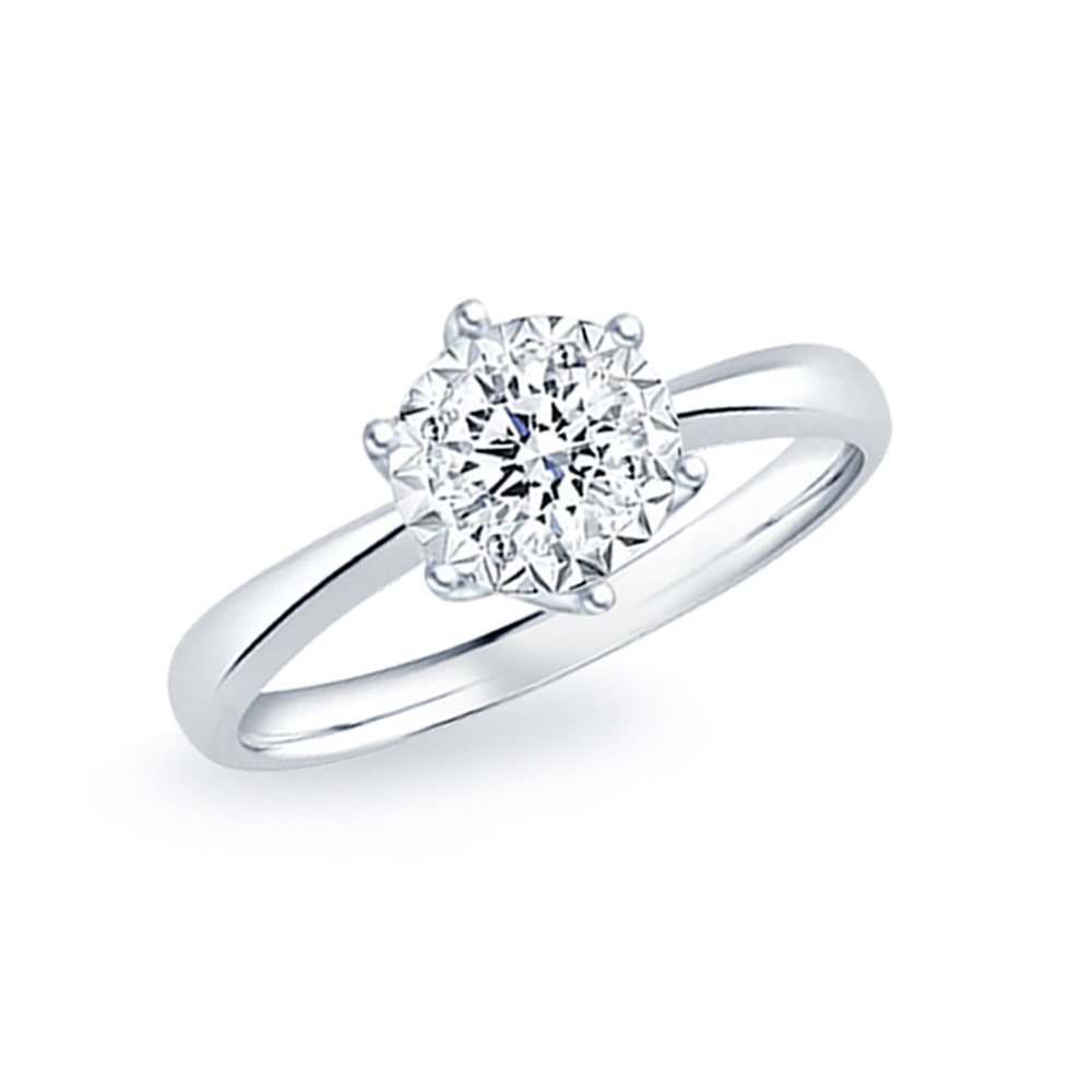 30分18K經典永恆鑽石戒指