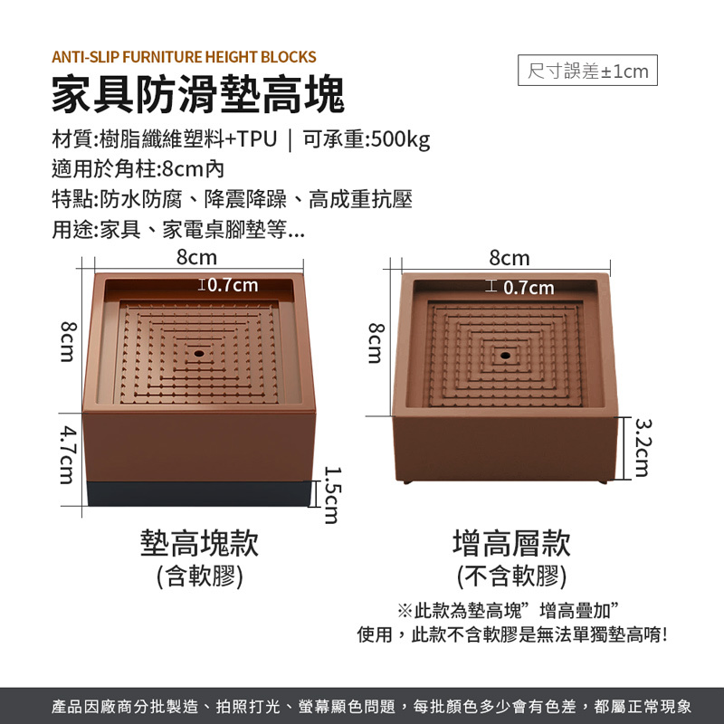 家具防滑墊高塊