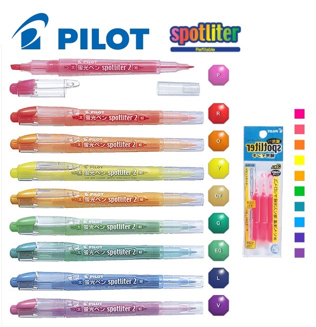 [限時優惠] Pilot Spotliter 2雙頭螢光筆 SGFR-10SL