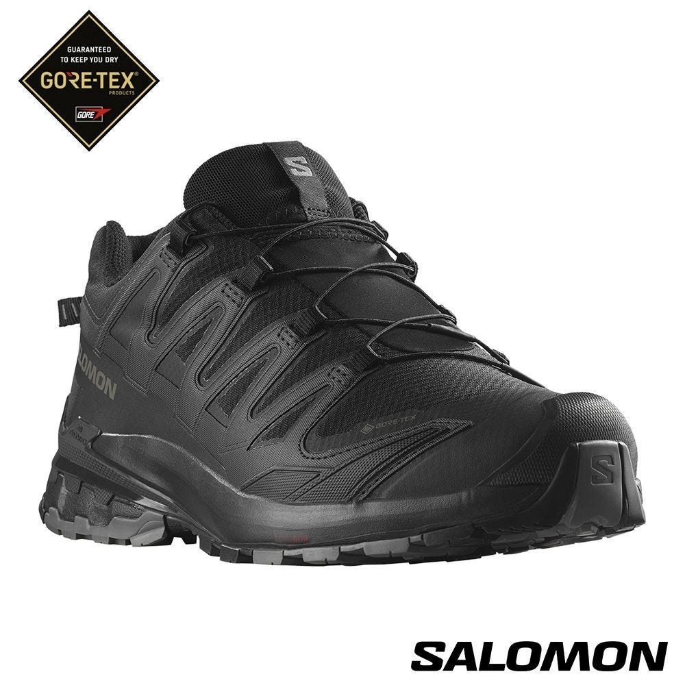 【SALOMON】男 XA PRO 3D V9 Goretex 健野鞋 寬楦 黑/灰/灰 / L47277000