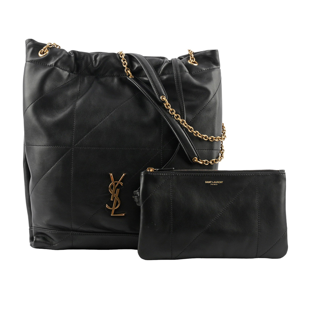 【YSL/Saint Laurent Paris】Jamie 4.3 菱格紋小羊皮附小袋肩背包