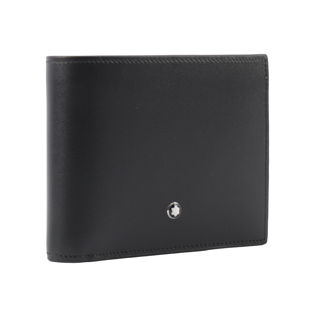 【Montblanc】Meisterstuck 大班系列平滑牛皮12卡對開短夾