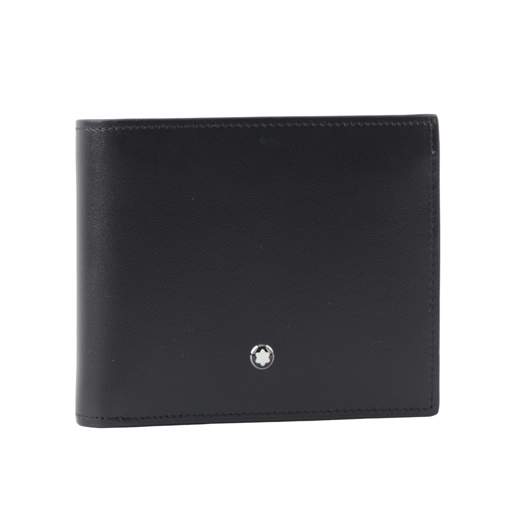 【Montblanc】Meisterstuck 大班系列平滑牛皮12卡對開短夾