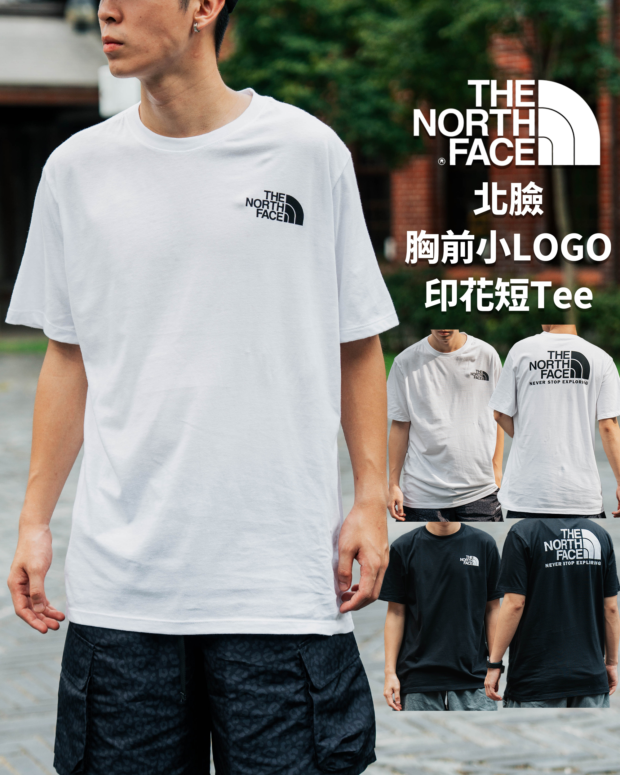 The North Face 北臉 TNF 小LOGO 短T【NF0A822Q】