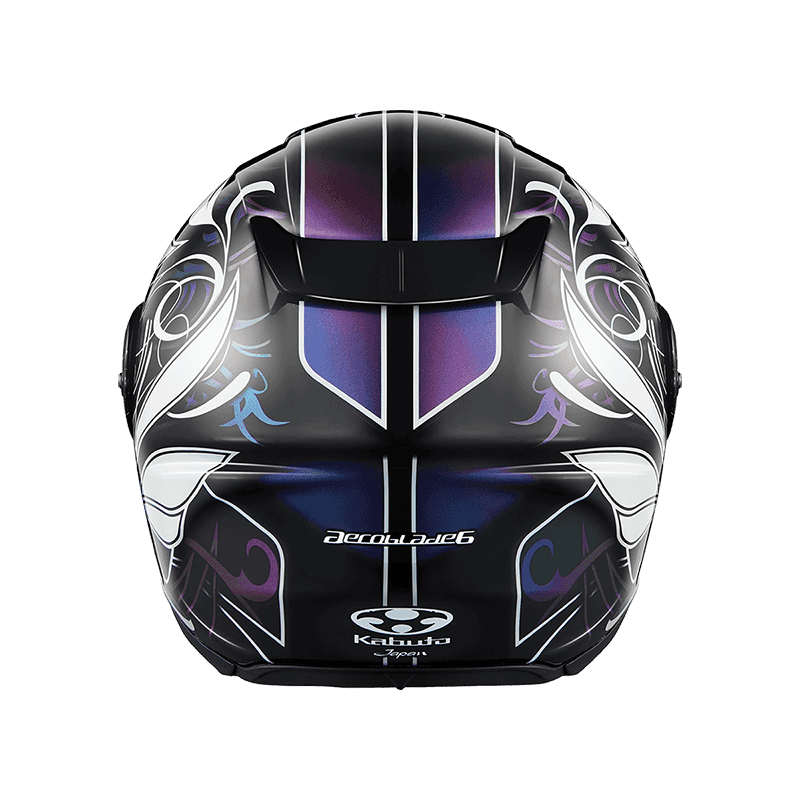 KABUTO AeroBlade-6 ELFI DARK 亮黑紫 彩繪 空氣刀6 輕量帽款