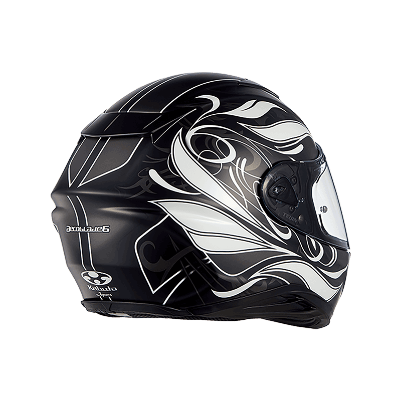 KABUTO AeroBlade-6 ELFI 消光黑白 彩繪 空氣刀6 輕量帽款
