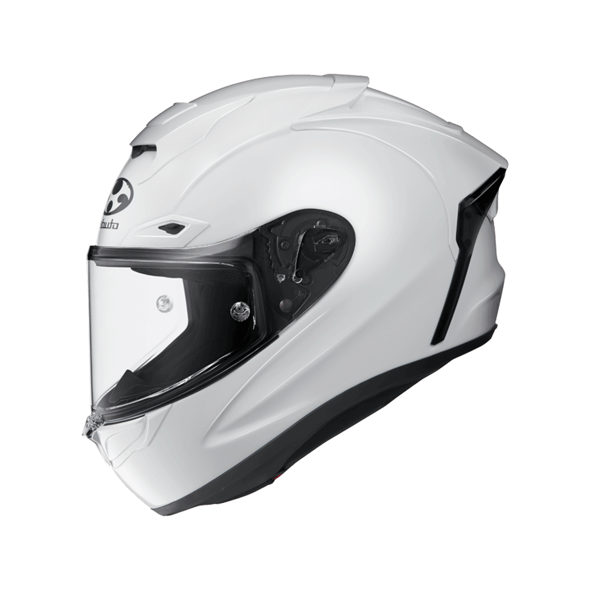 KABUTO F-17 亮光白 素色 頂級帽款 賽道帽款