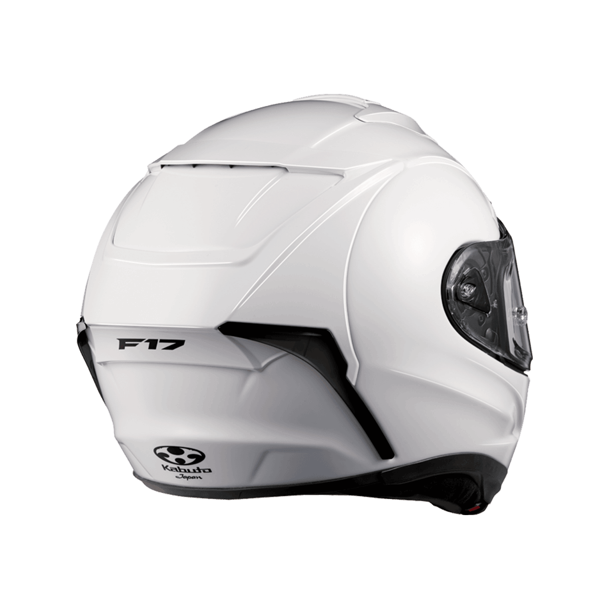 KABUTO F-17 亮光白 素色 頂級帽款 賽道帽款