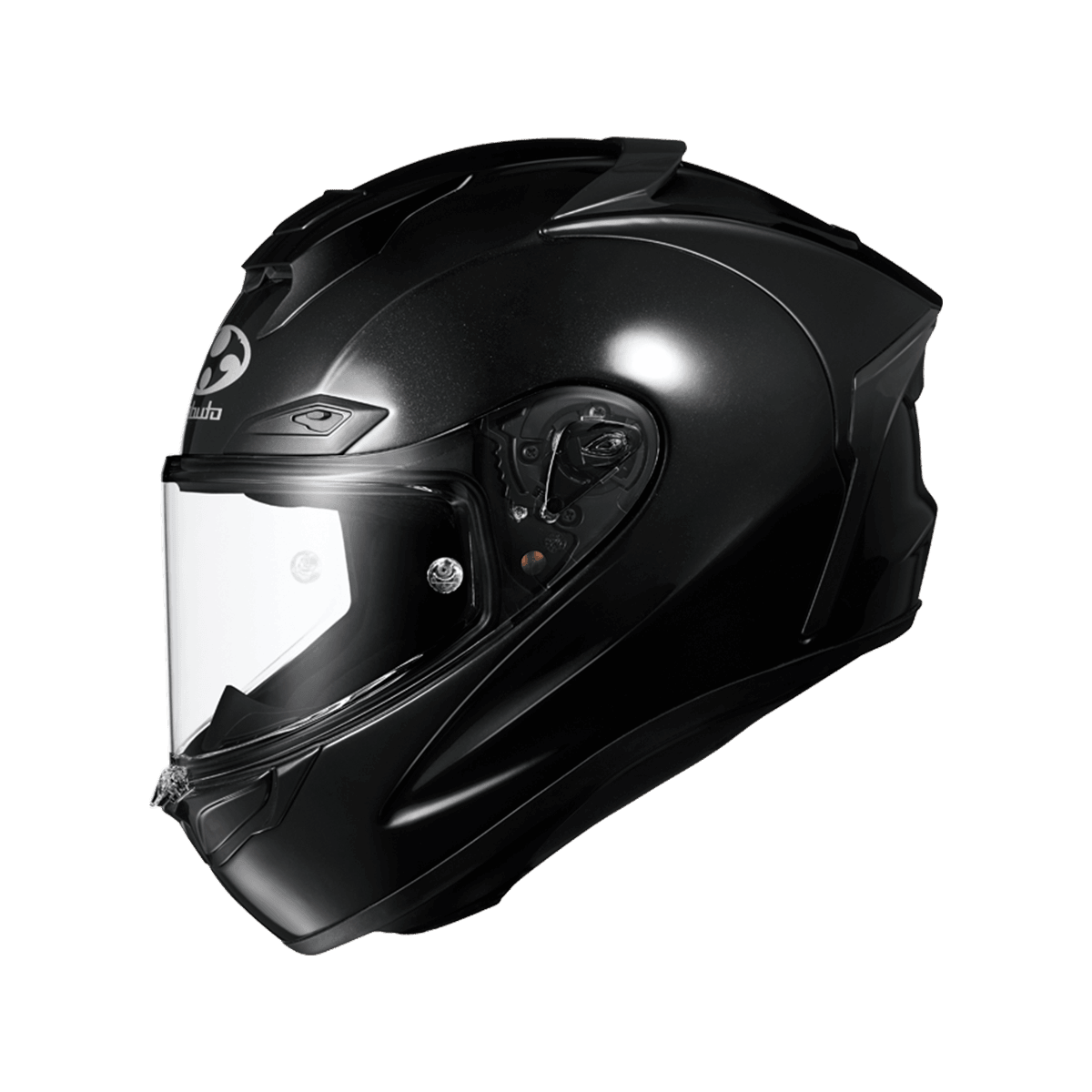 KABUTO F-17 亮光黑 素色 頂級帽款 賽道帽款