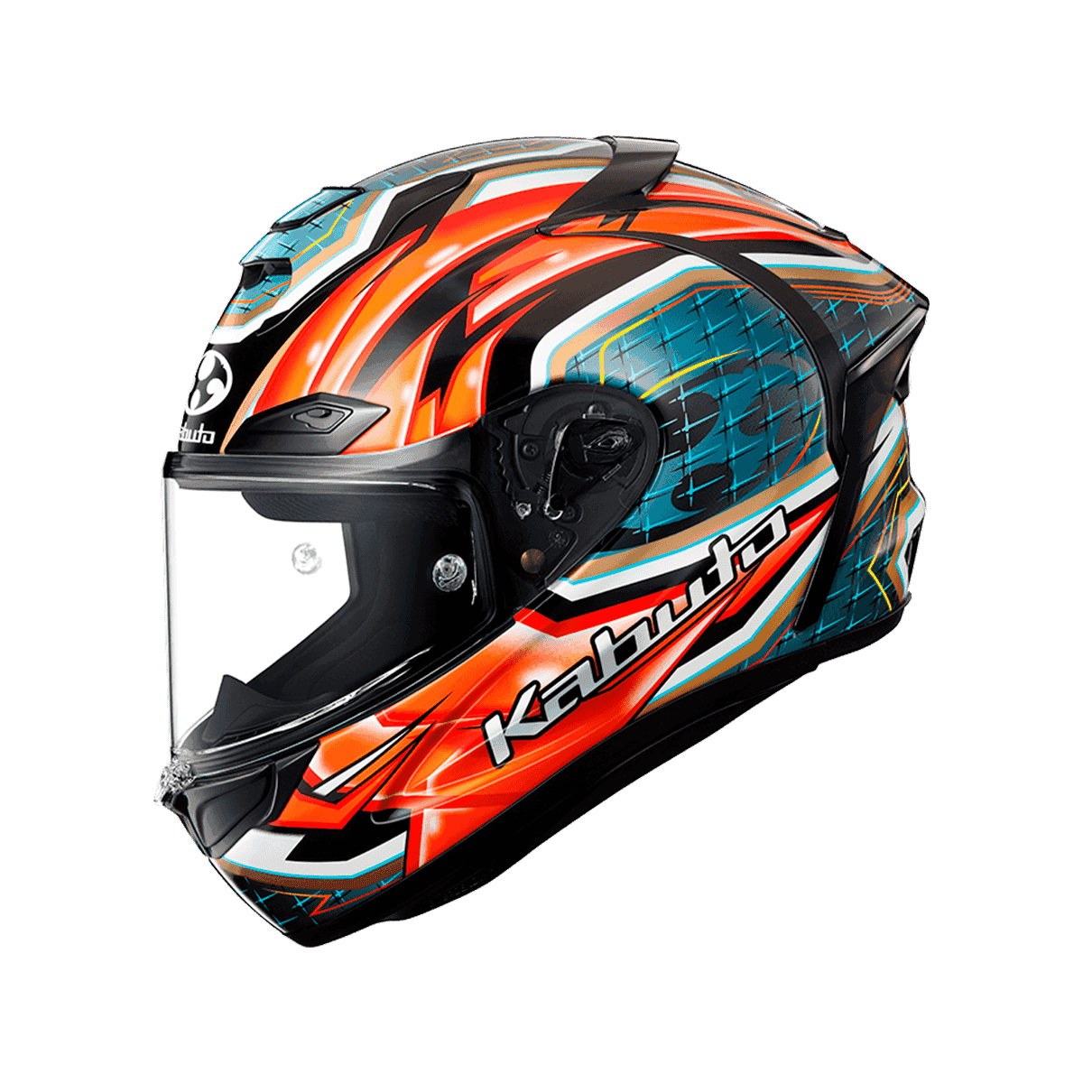 KABUTO F-17 GLANZ 亮紅灰 彩繪 頂級帽款 賽道帽款