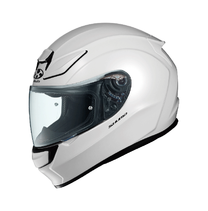 KABUTO SHUMA 亮光白 素色 全罩式