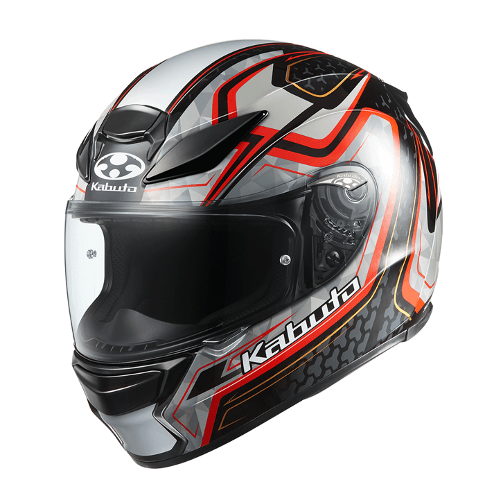 KABUTO SHUMA FROZE 亮黑紅 彩繪 全罩式