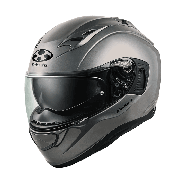 KABUTO KAMUI III 金屬灰 素色 全罩式 內墨片