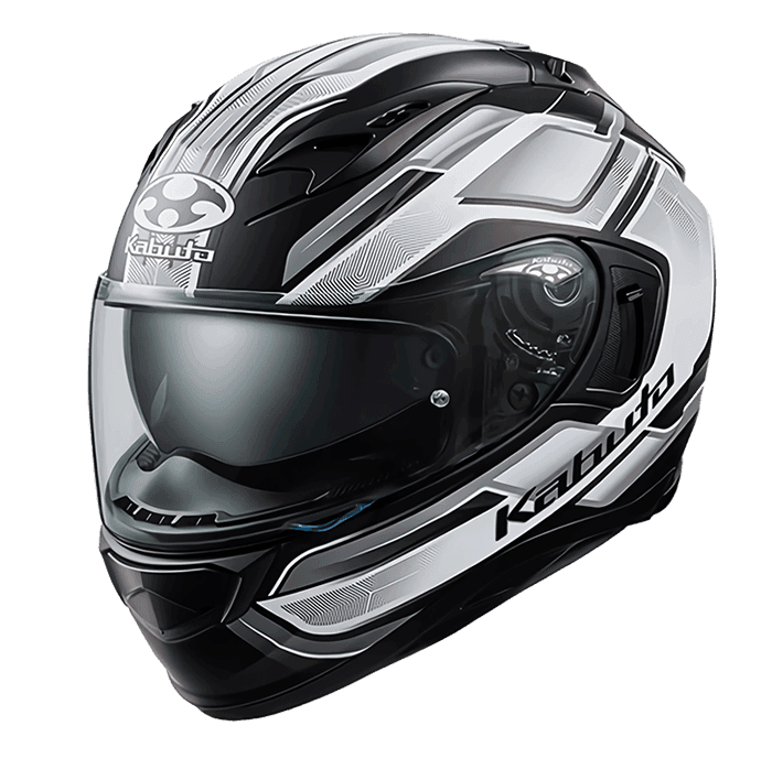 KABUTO KAMUI III ACCEL 消光黑白  彩繪 全罩式 內墨片