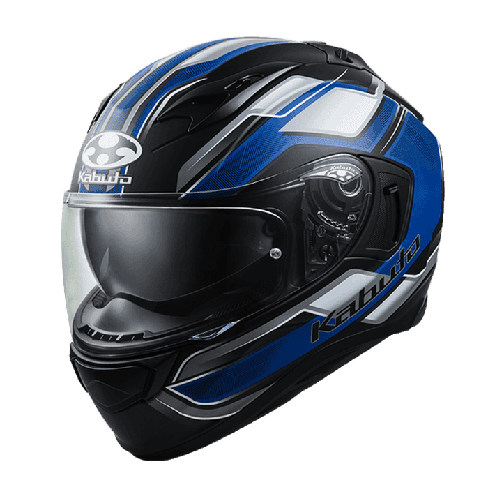 KABUTO KAMUI III ACCEL 消光黑藍  彩繪 全罩式 內墨片