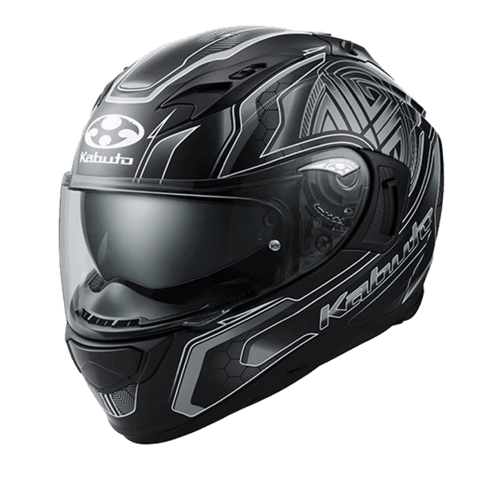 KABUTO KAMUI III CIRCLE 消光黑銀  彩繪 全罩式 內墨片