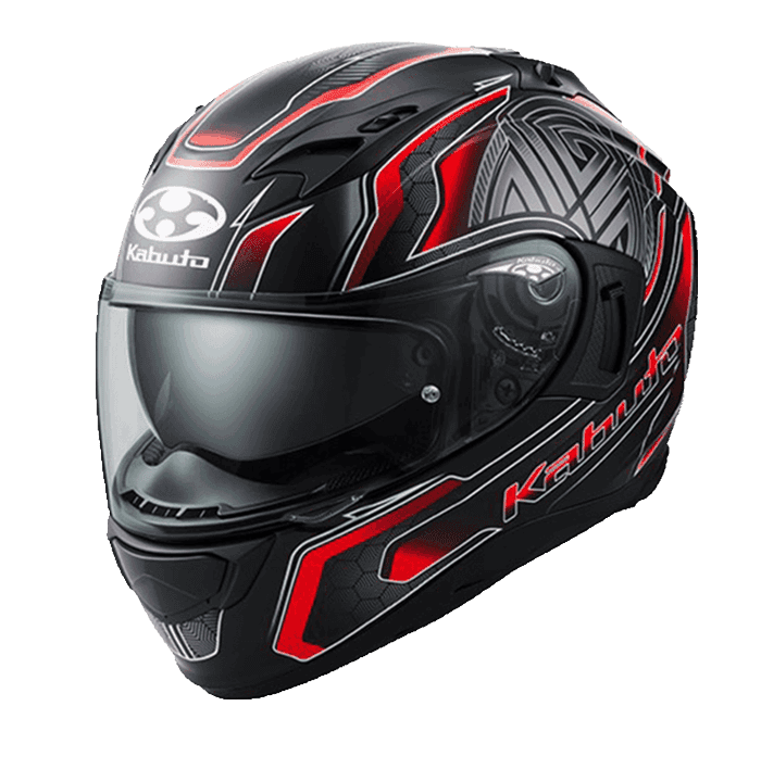 KABUTO KAMUI III CIRCLE 消光黑紅  彩繪 全罩式 內墨片