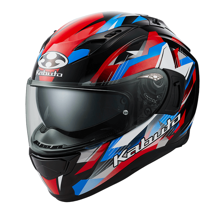 KABUTO KAMUI III STARS 黑藍紅 彩繪 全罩式 內墨片