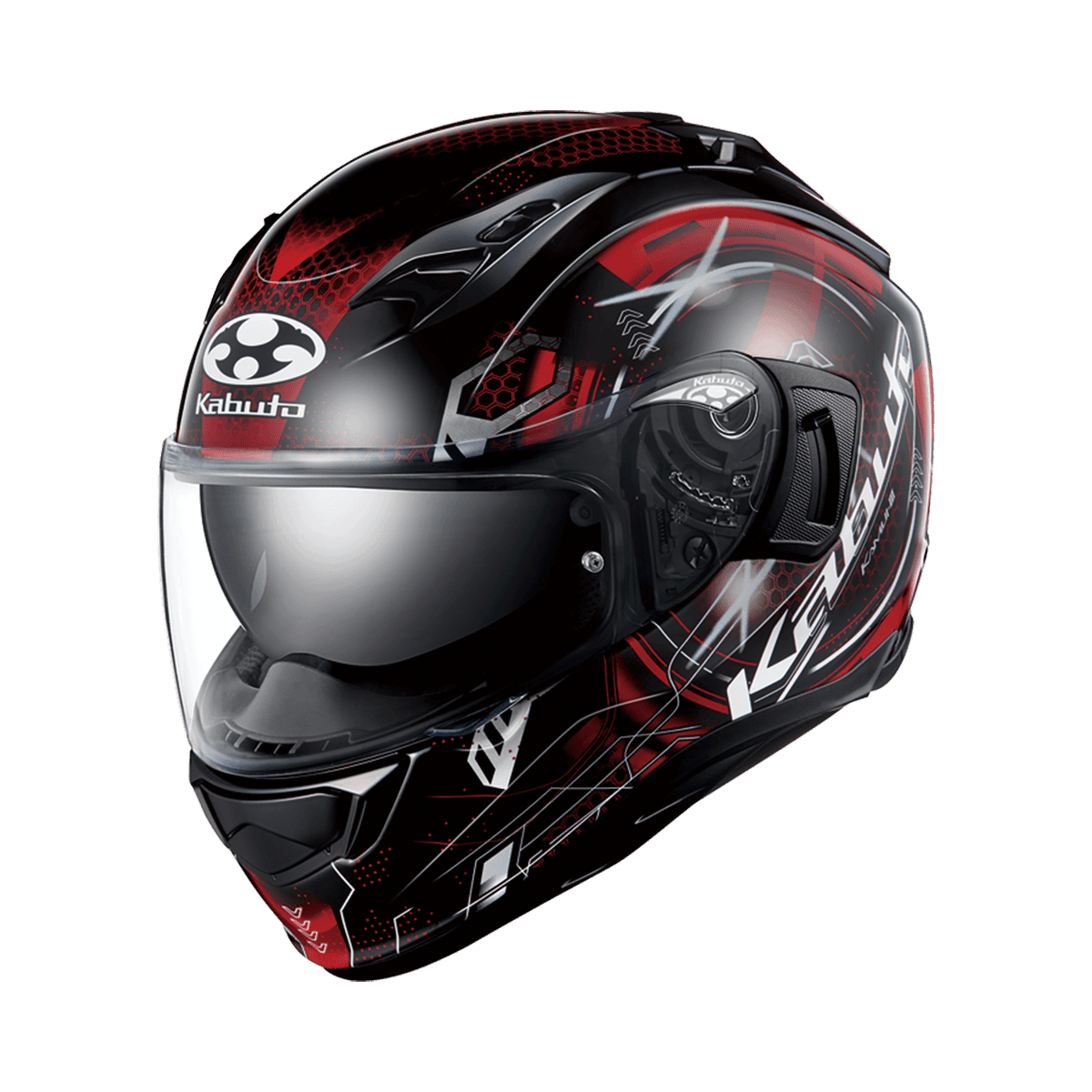 KABUTO KAMUI III ESTELA 亮黑紅 彩繪 全罩式 內墨片