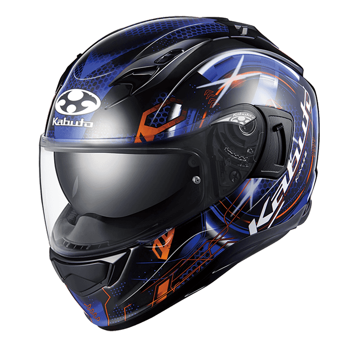KABUTO KAMUI III ESTELA 亮黑藍 彩繪 全罩式 內墨片