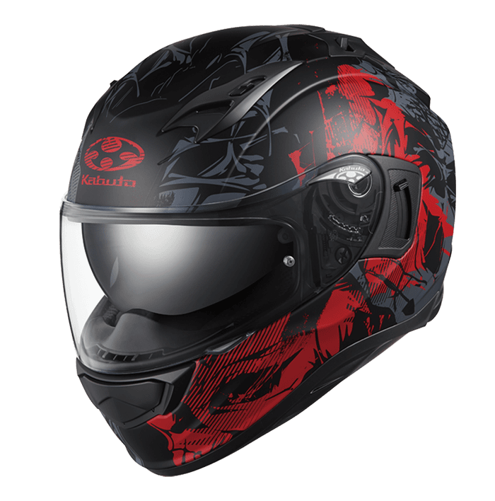 KABUTO KAMUI III TRUTH 消光黑紅 彩繪 全罩式 內墨片
