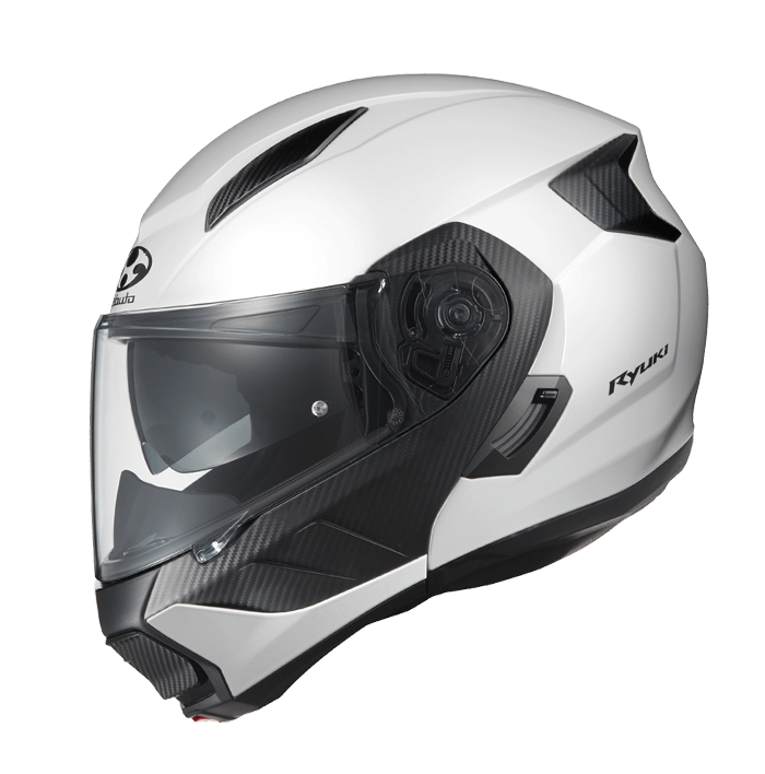 KABUTO RYUKI 亮光白 素色 可樂帽 內墨片 龍騎