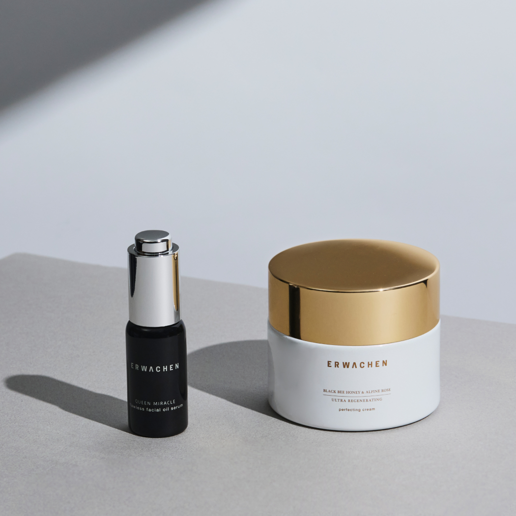 皇后奇蹟精華油+黑蜂蜜玫瑰重生乳霜