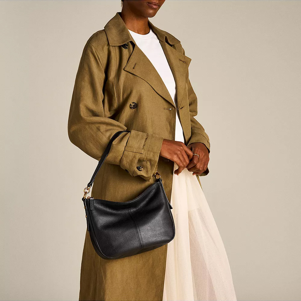 Jolie 真皮新月斜背包-黑色 ZB7716001