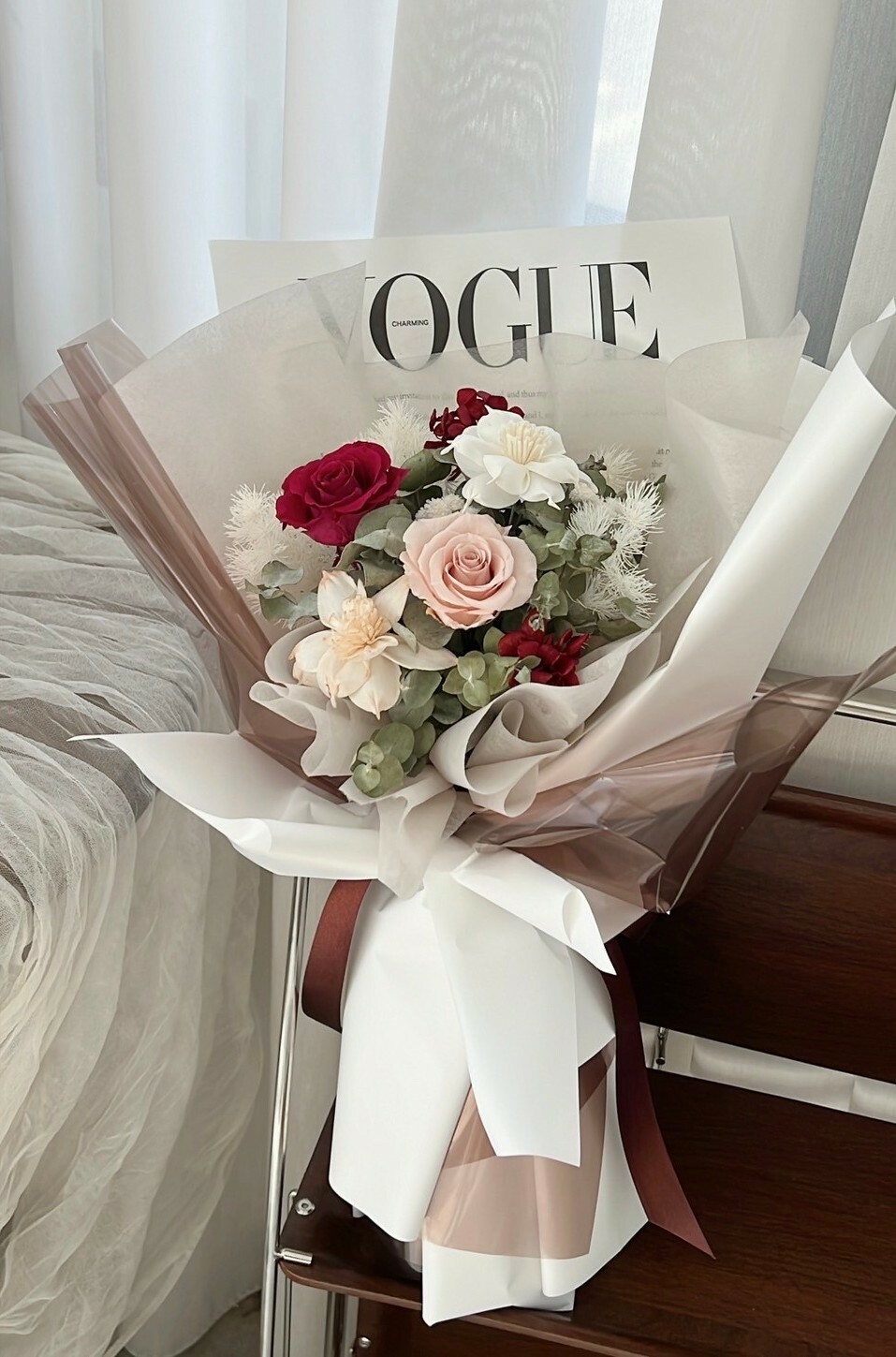 韓系永生花束-花間耳語