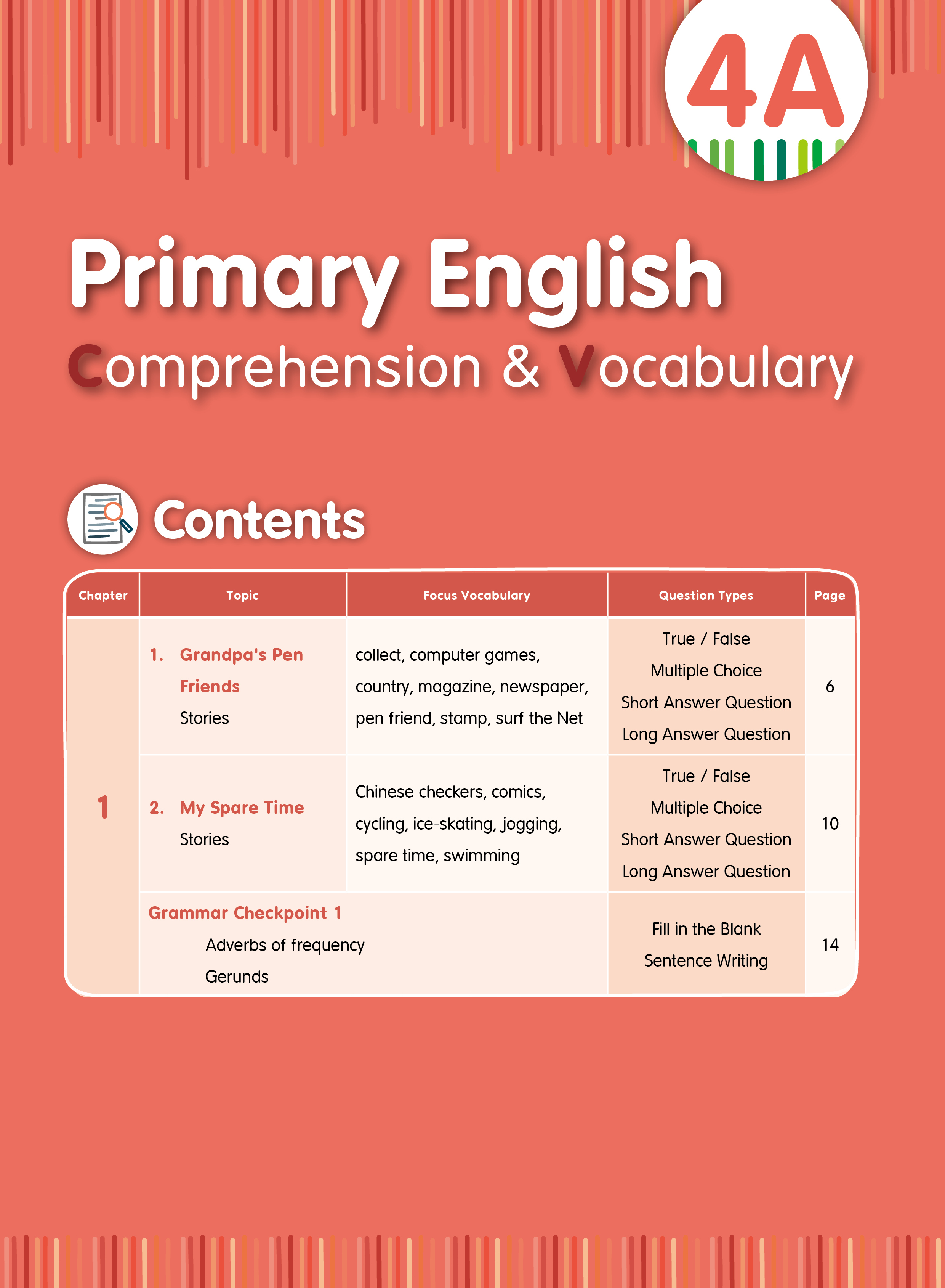 【多買多折】Primary English - Comprehension and Vocabulary 4A