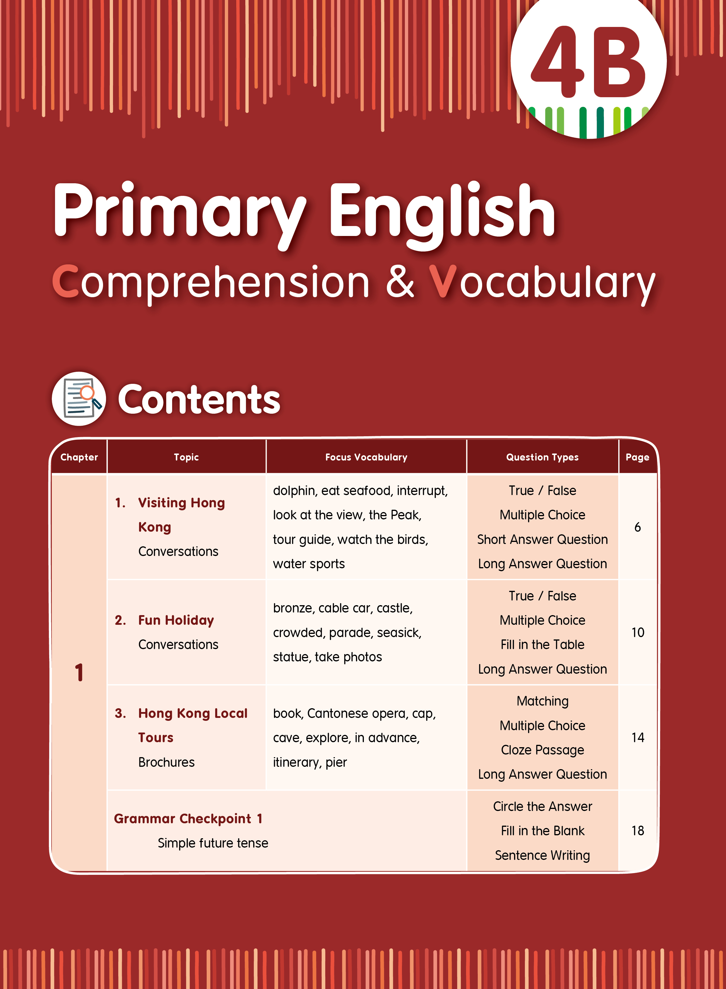 【多買多折】Primary English - Comprehension and Vocabulary 4B