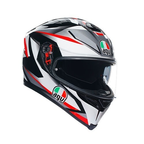 AGV K5S Plasma 白黑紅 亮光 彩繪 全罩