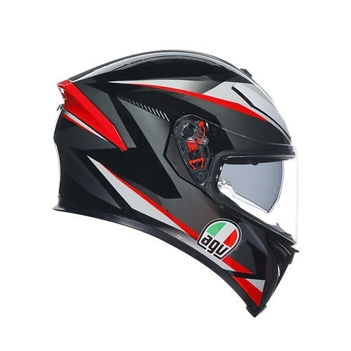 AGV K5S Plasma 黑灰紅 亮光 彩繪 全罩