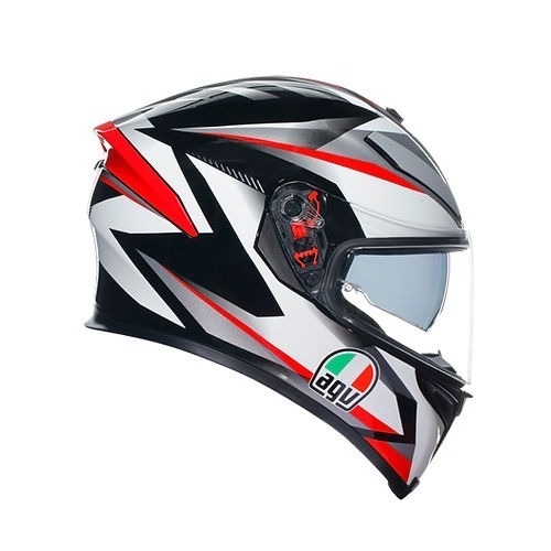 AGV K5S Plasma 白黑紅 亮光 彩繪 全罩
