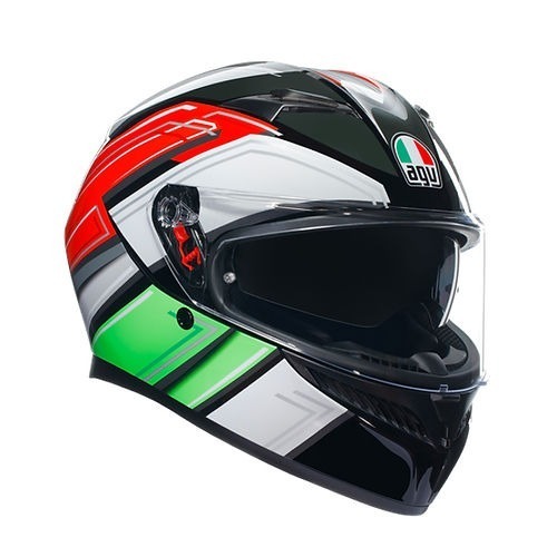 AGV K3 Wing 亮黑 義大利 彩繪 亮面 內墨片 鴨尾