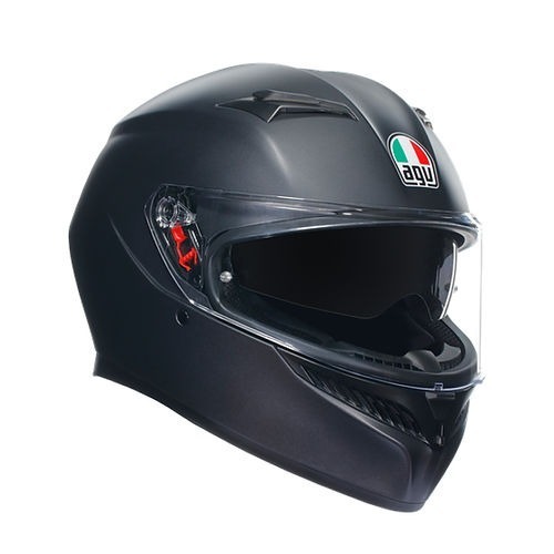 AGV K3 Matt Black 消光黑 素色 內墨片 鴨尾